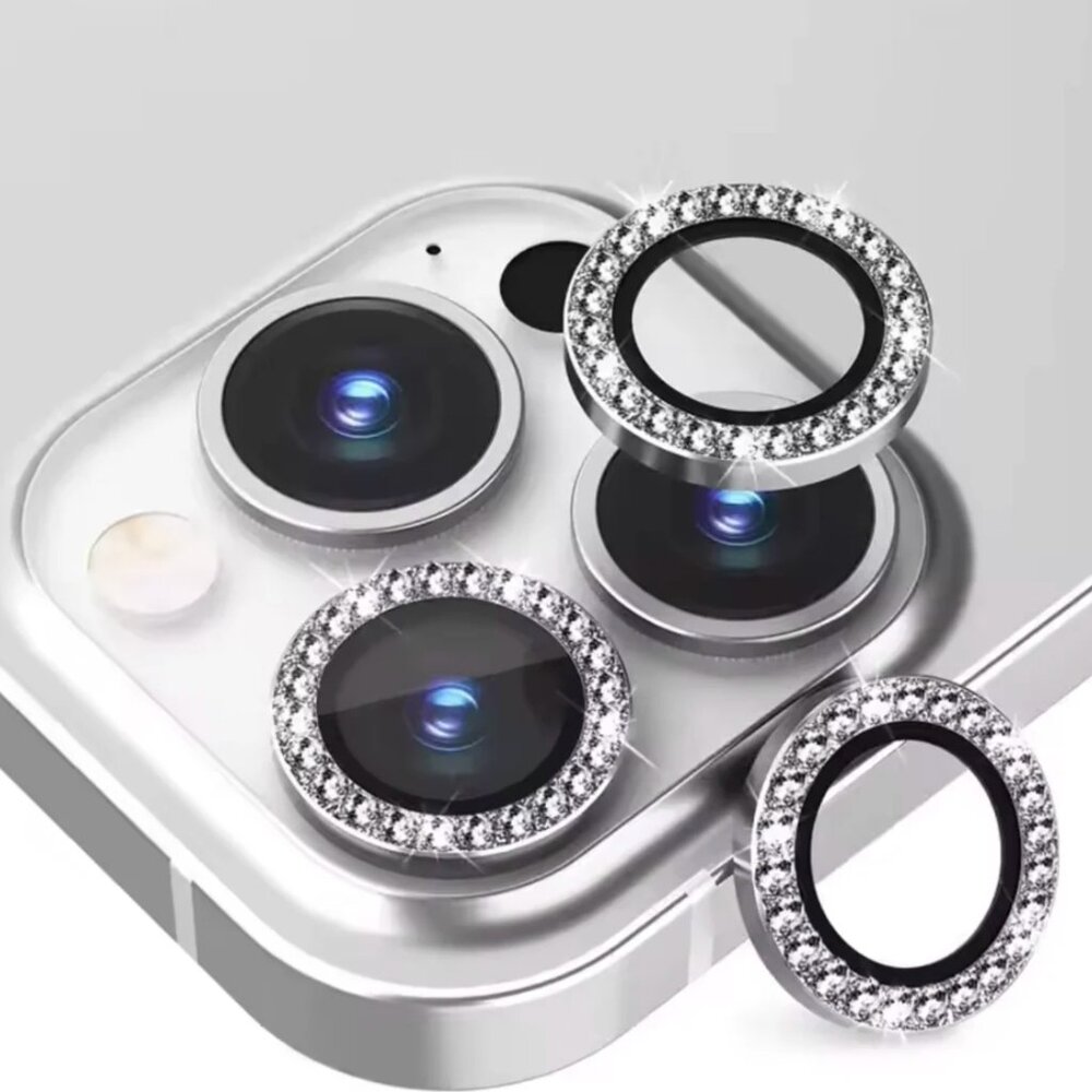 Silver Bling iPhone Camera Lens Protectors